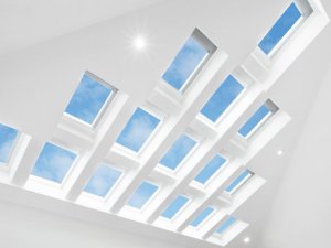 living room skylights with impressive sky views and daylight in christchurch